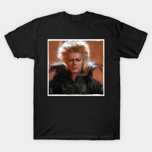 Labyrinth King of Goblins Bronze Painted Portrait T-Shirt